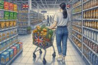 Las ventas minoristas británicas descendieron en febrero algo menos de lo esperado