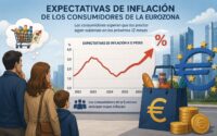 Se moderan en mayo las expectativas de inflación que manejan los consumidores de la Eurozona