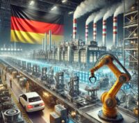 La producción industrial alemana cae con fuerza en el mes de julio con relación a junio